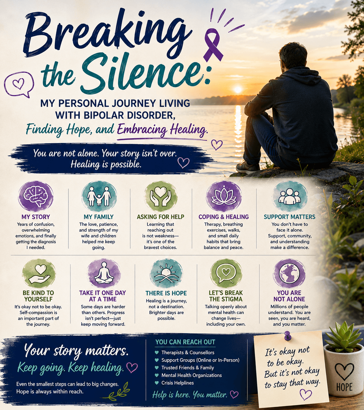 Breaking the Silence: My Personal Journey Living with Bipolar Disorder, Finding Hope, and Embracing Healing