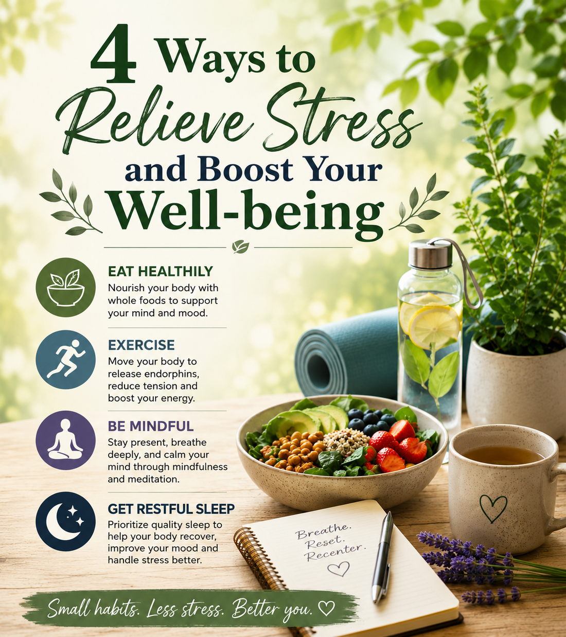 4 Ways to Relieve Stress and Boost Your Well-being