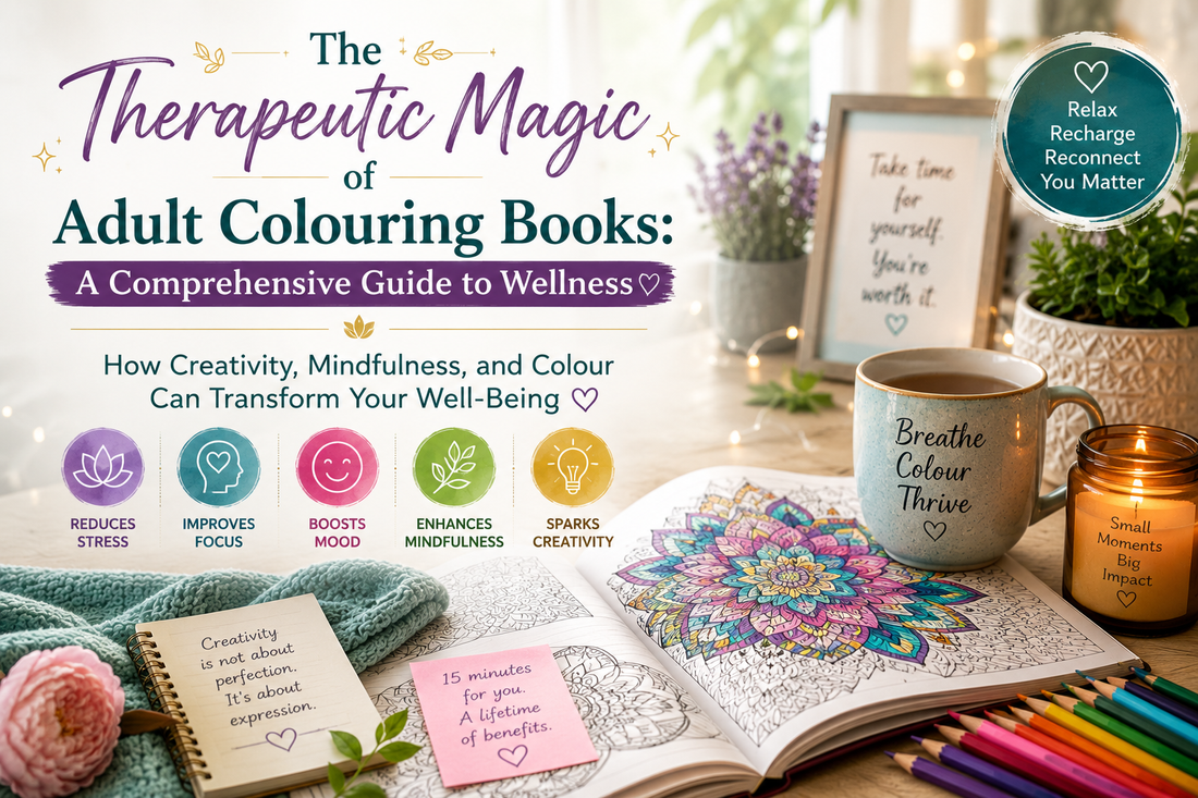 The Therapeutic Magic of Adult Coloring Books: A Comprehensive Guide to Wellness