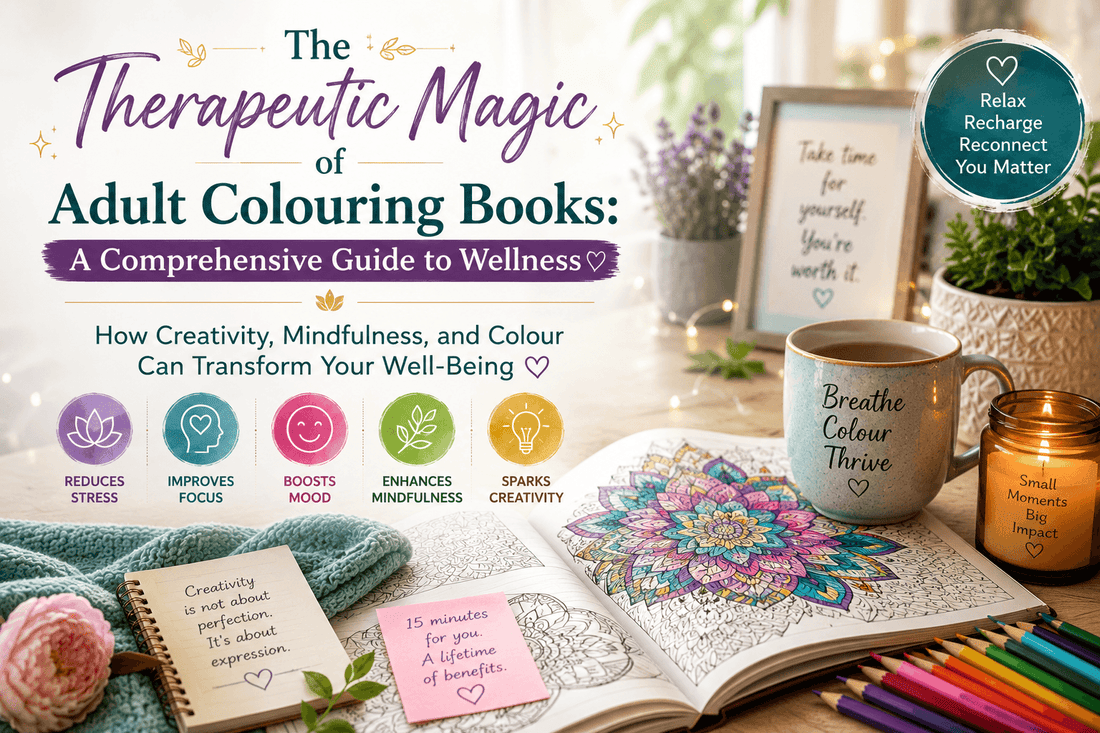 The Therapeutic Magic of Adult Coloring Books: A Comprehensive Guide to Wellness