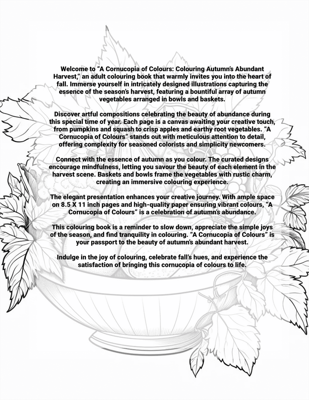 A Cornucopia of Colours: Colouring Autumn's Abundant Harvest