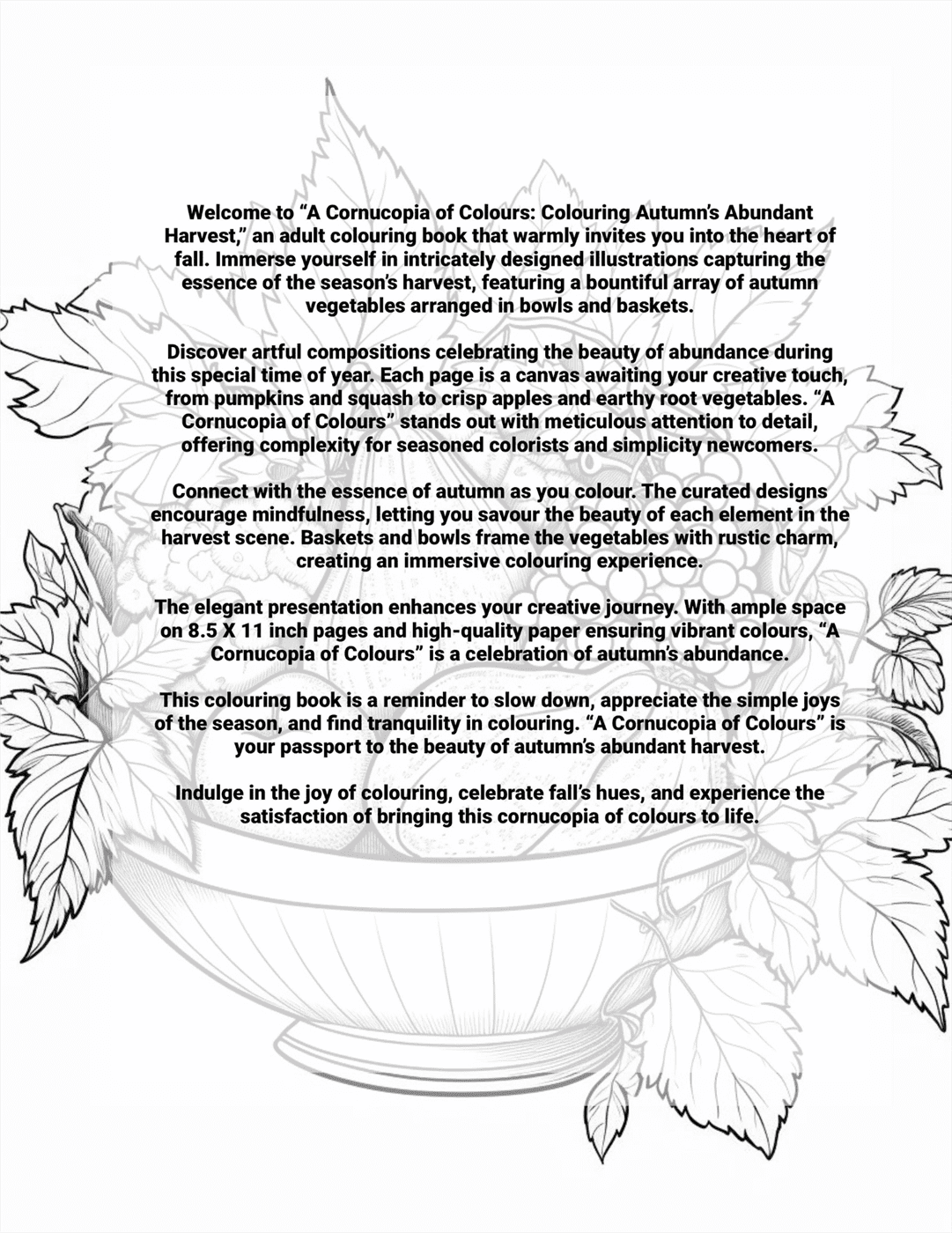 A Cornucopia of Colours: Colouring Autumn's Abundant Harvest