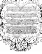 Floral design with text on a white background