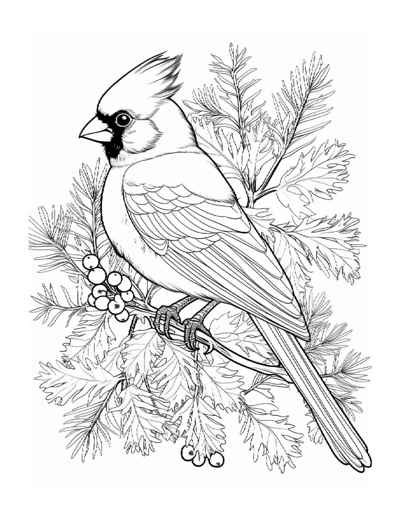 Celebrate the Season: A Journey Exploring Cardinals, Holly, Pinecones, and Woodland Foliage.