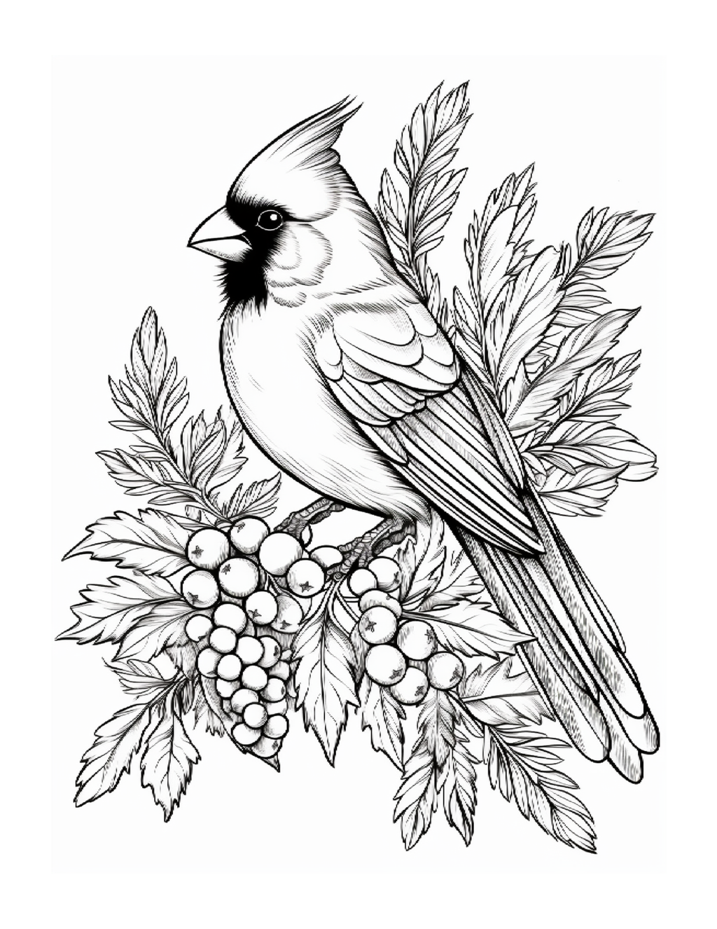 Celebrate the Season: A Journey Exploring Cardinals, Holly, Pinecones, and Woodland Foliage.