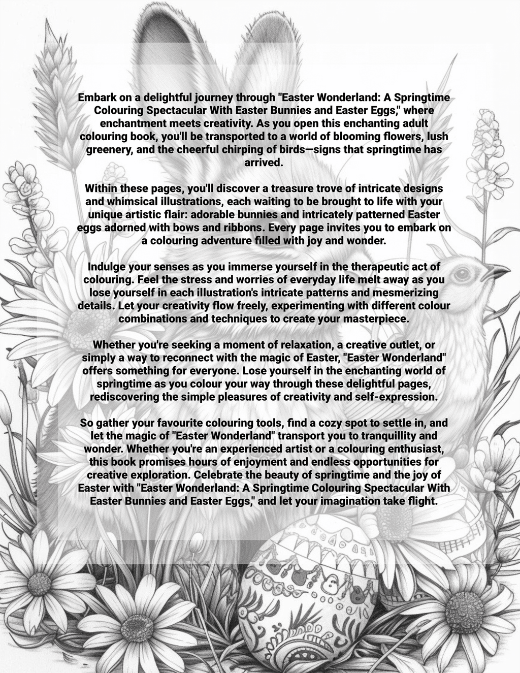 Easter Wonderland: A Springtime Colouring Spectacular With Easter Bunnies and Easter Eggs