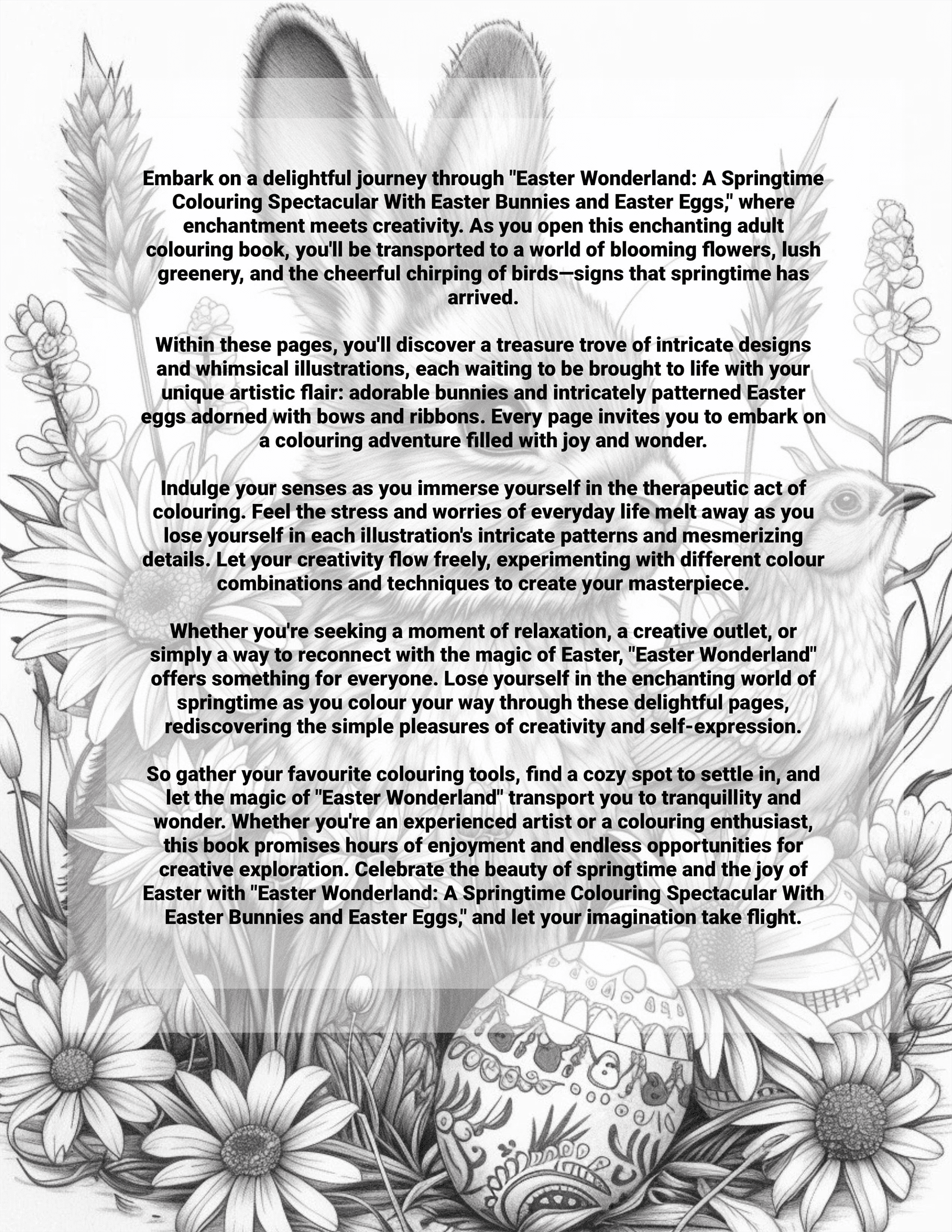 Easter Wonderland: A Springtime Colouring Spectacular With Easter Bunnies and Easter Eggs