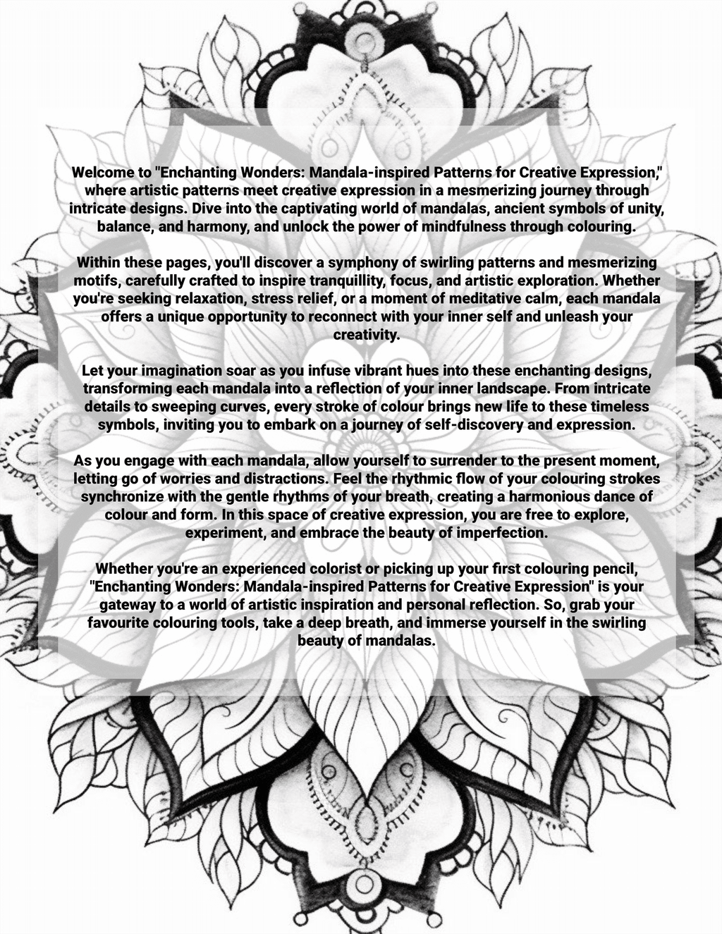 Enchanting Wonders: Mandala-Inspired Patterns for Creative Expression