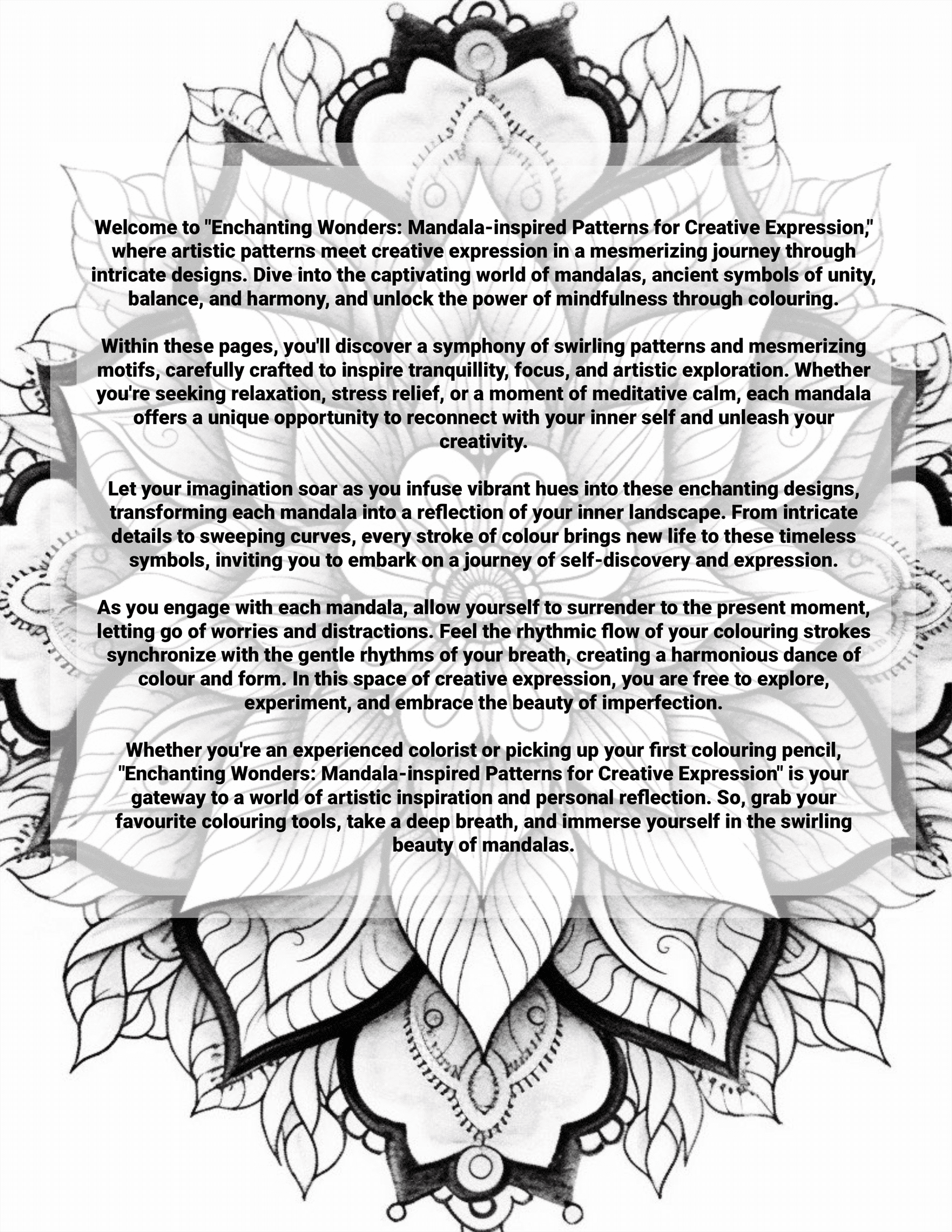Enchanting Wonders: Mandala-Inspired Patterns for Creative Expression