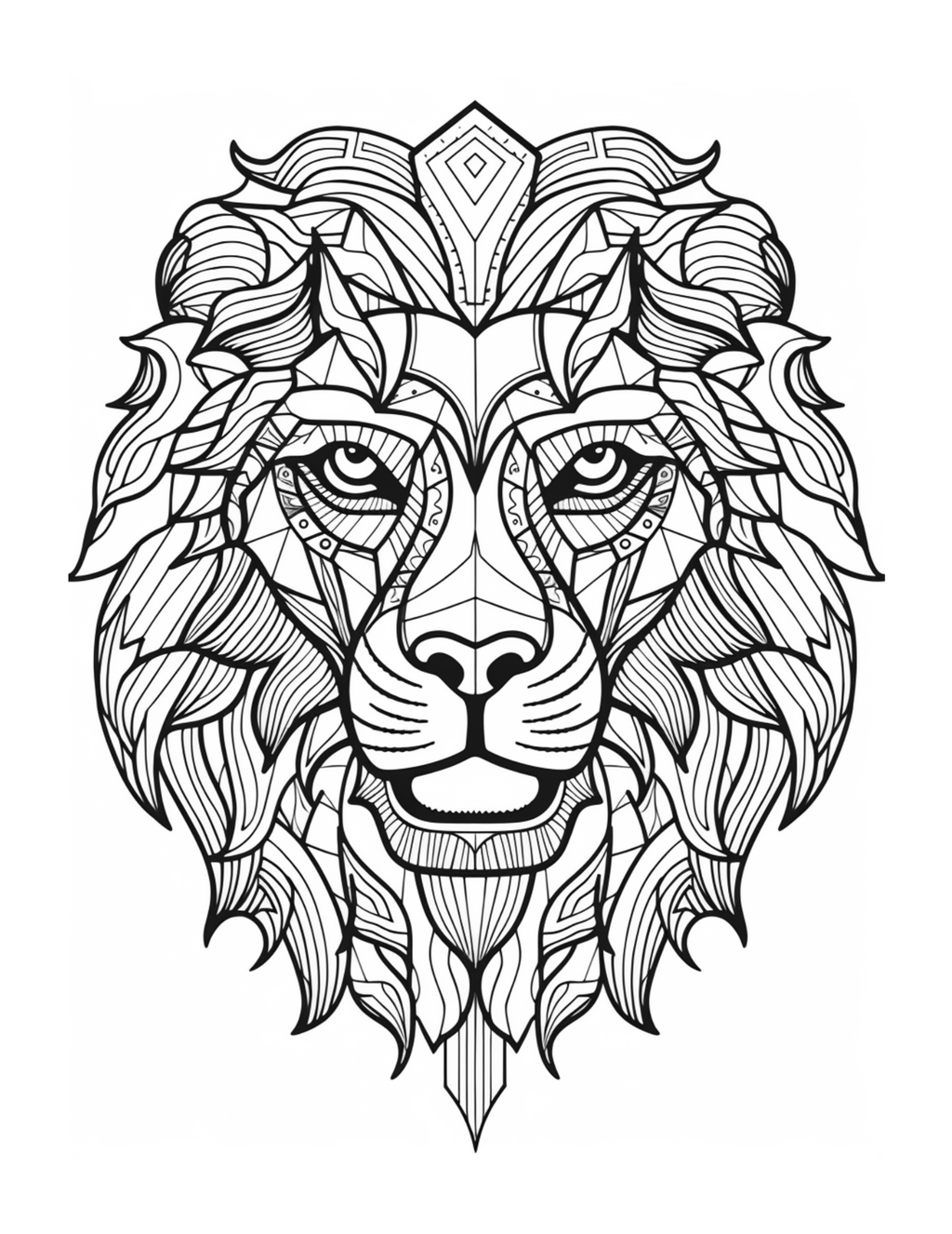 Golden Guardians and Ferocious Beauties: A Mandala-Style Adult Colouring Book Featuring Lions and Tiger Heads