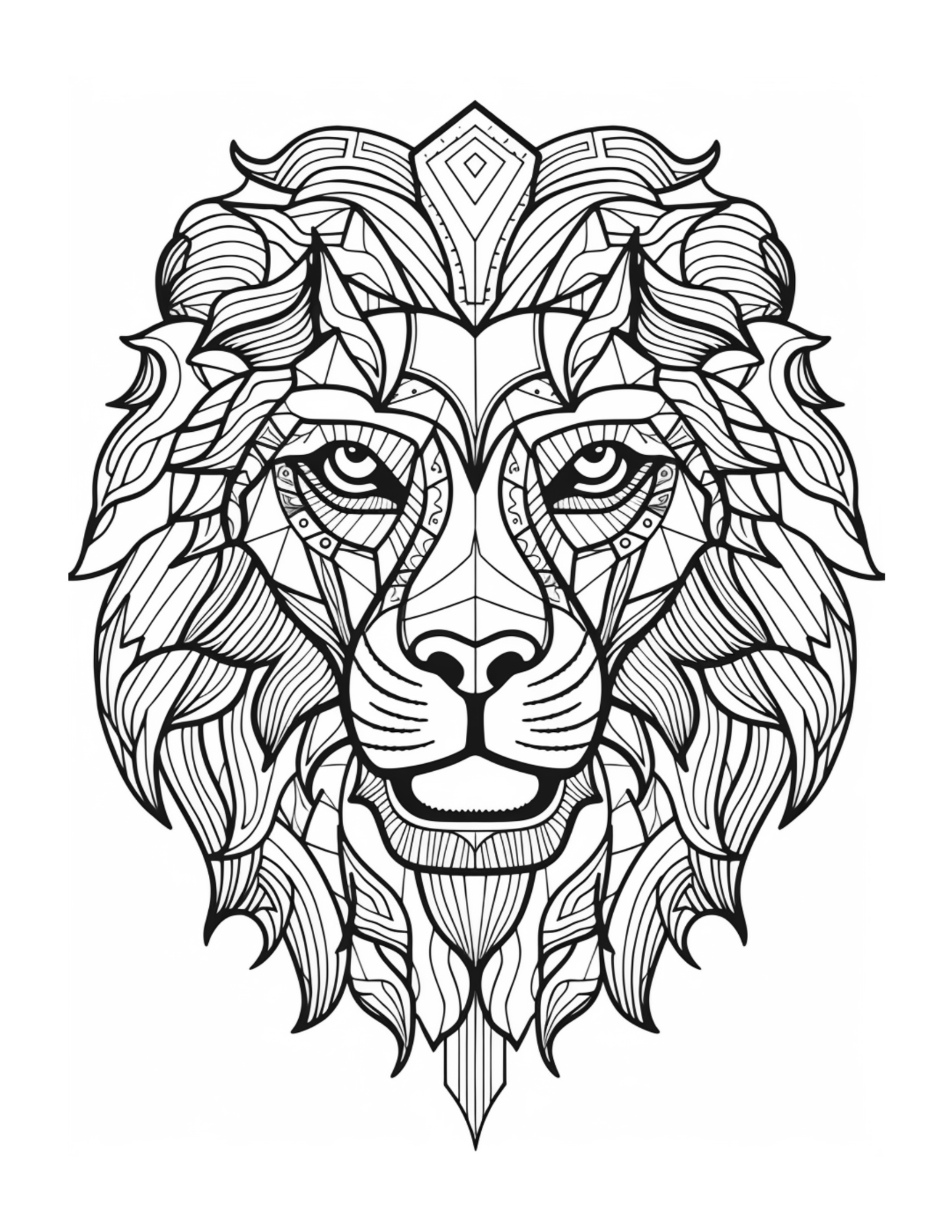 Golden Guardians and Ferocious Beauties: A Mandala-Style Adult Colouring Book Featuring Lions and Tiger Heads