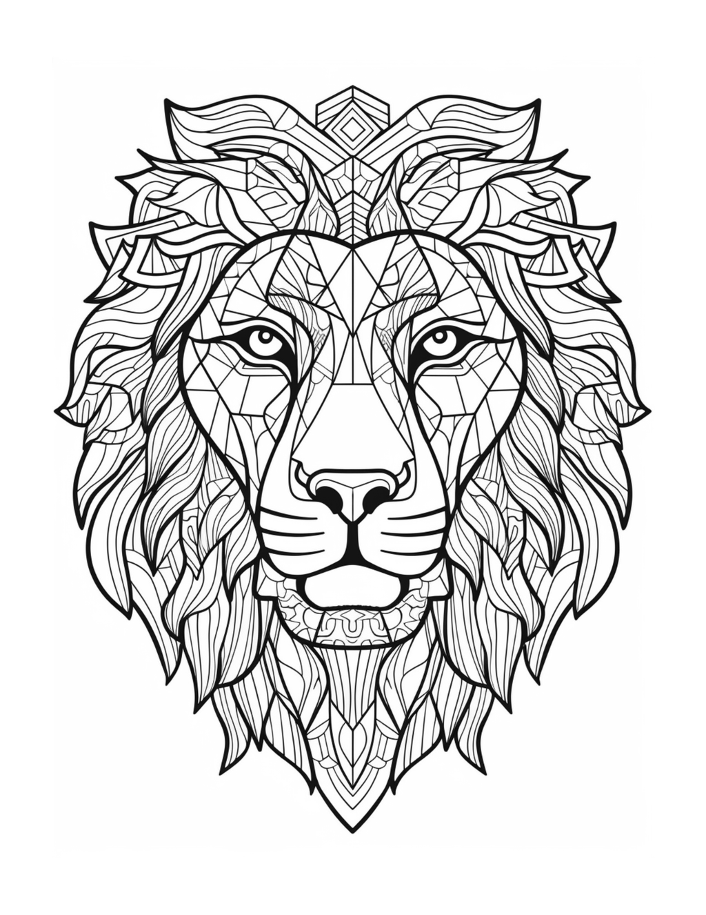 Golden Guardians and Ferocious Beauties: A Mandala-Style Adult Colouring Book Featuring Lions and Tiger Heads
