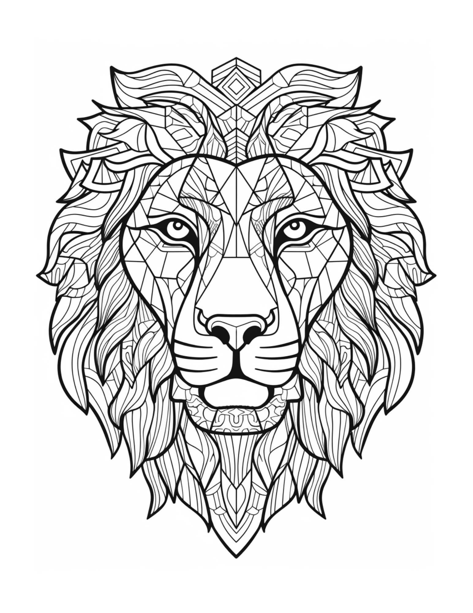 Golden Guardians and Ferocious Beauties: A Mandala-Style Adult Colouring Book Featuring Lions and Tiger Heads