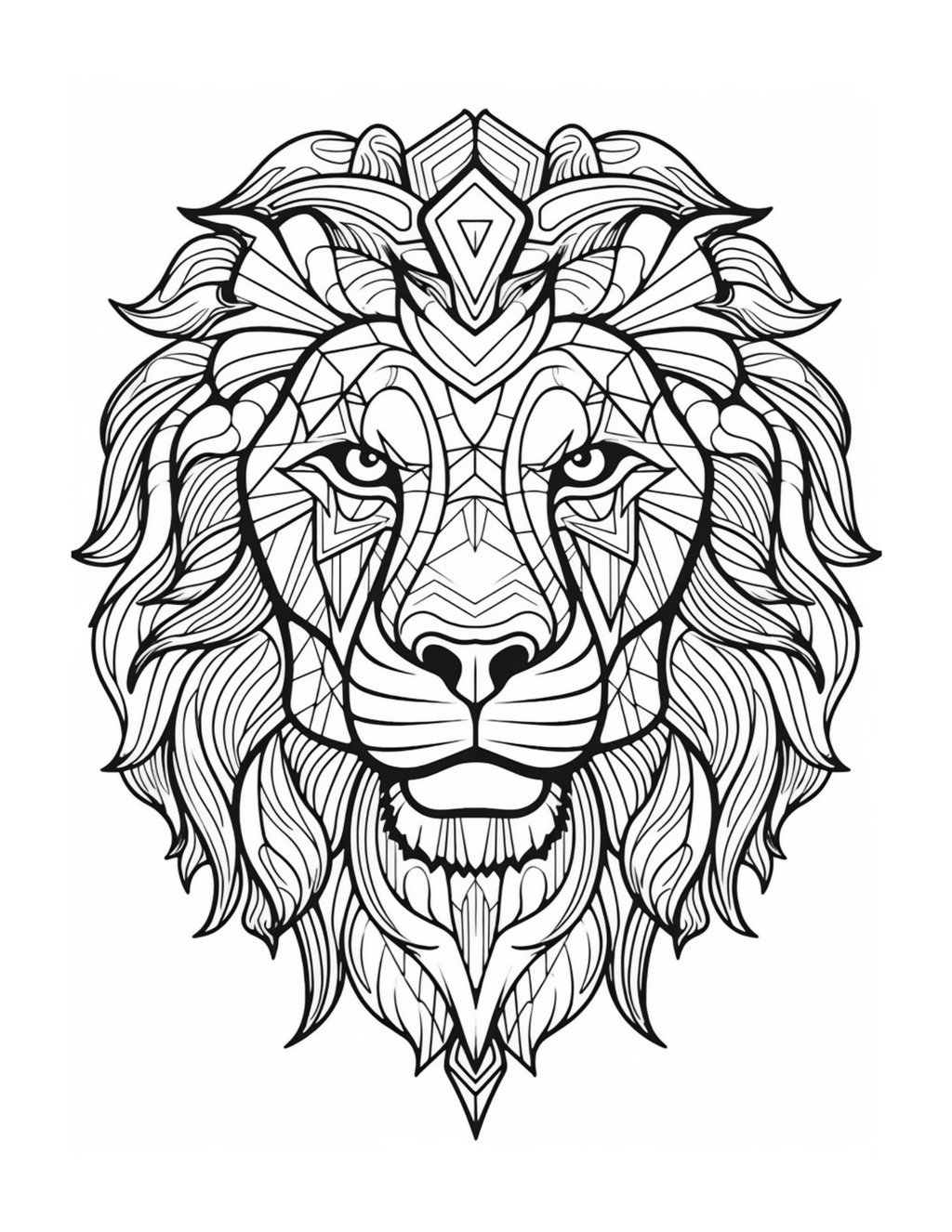 Golden Guardians and Ferocious Beauties: A Mandala-Style Adult Colouring Book Featuring Lions and Tiger Heads