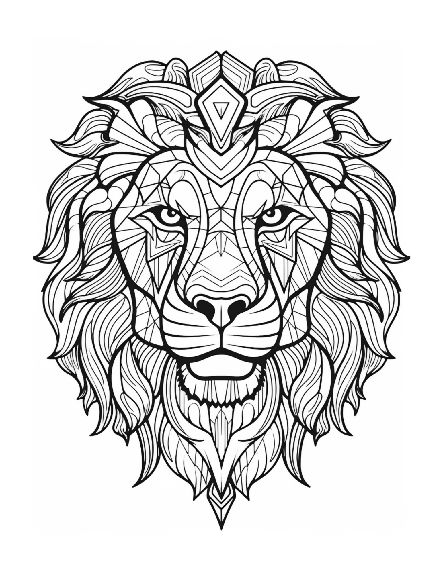 Golden Guardians and Ferocious Beauties: A Mandala-Style Adult Colouring Book Featuring Lions and Tiger Heads