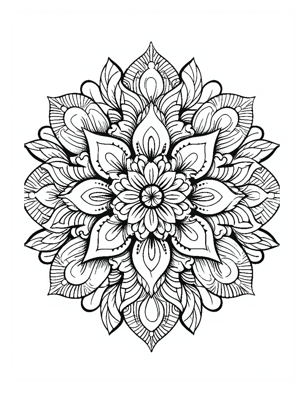 Mandala Oasis: A Journey Through Mandala-inspired Intricate Patterns