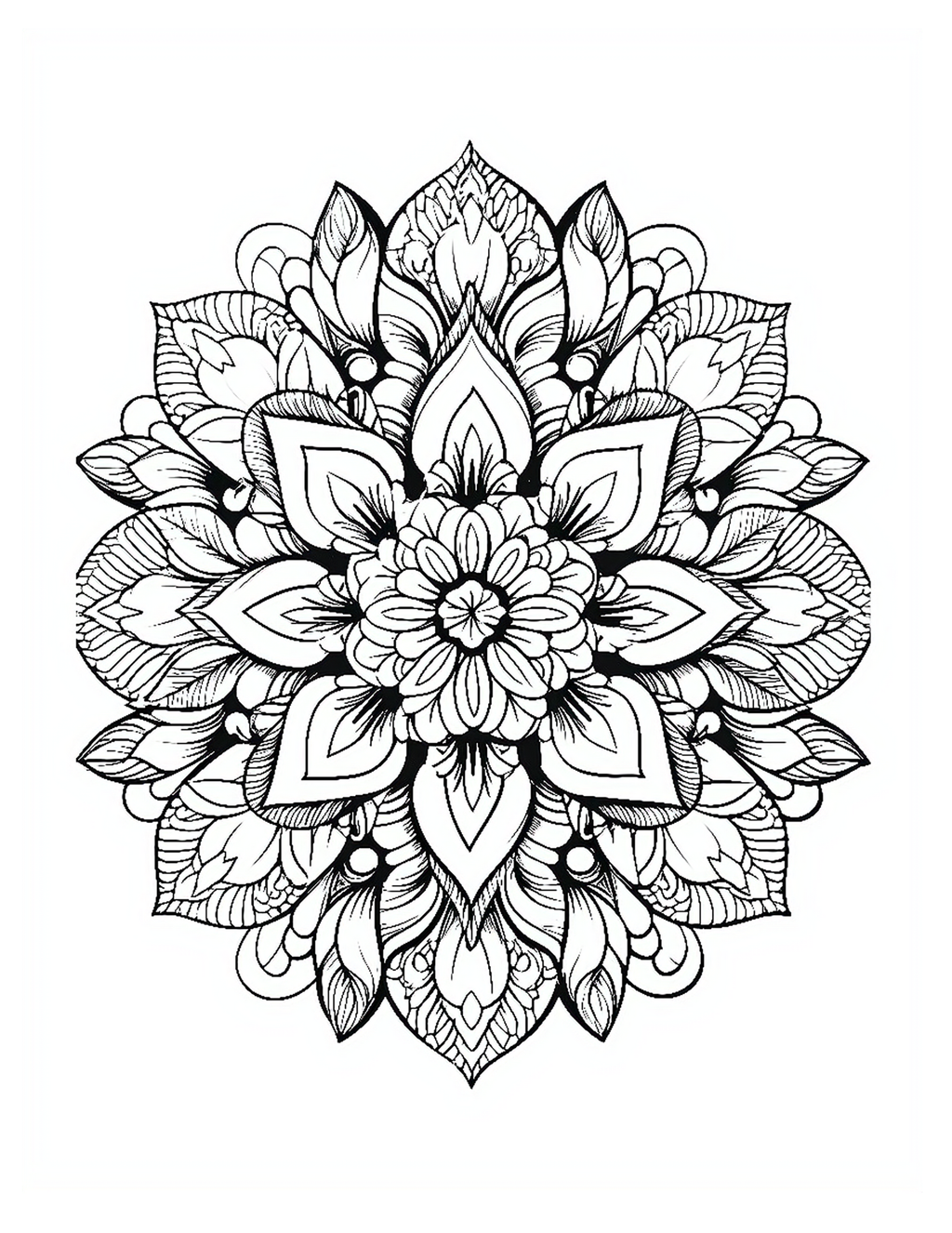 Mandala Oasis: A Journey Through Mandala-inspired Intricate Patterns