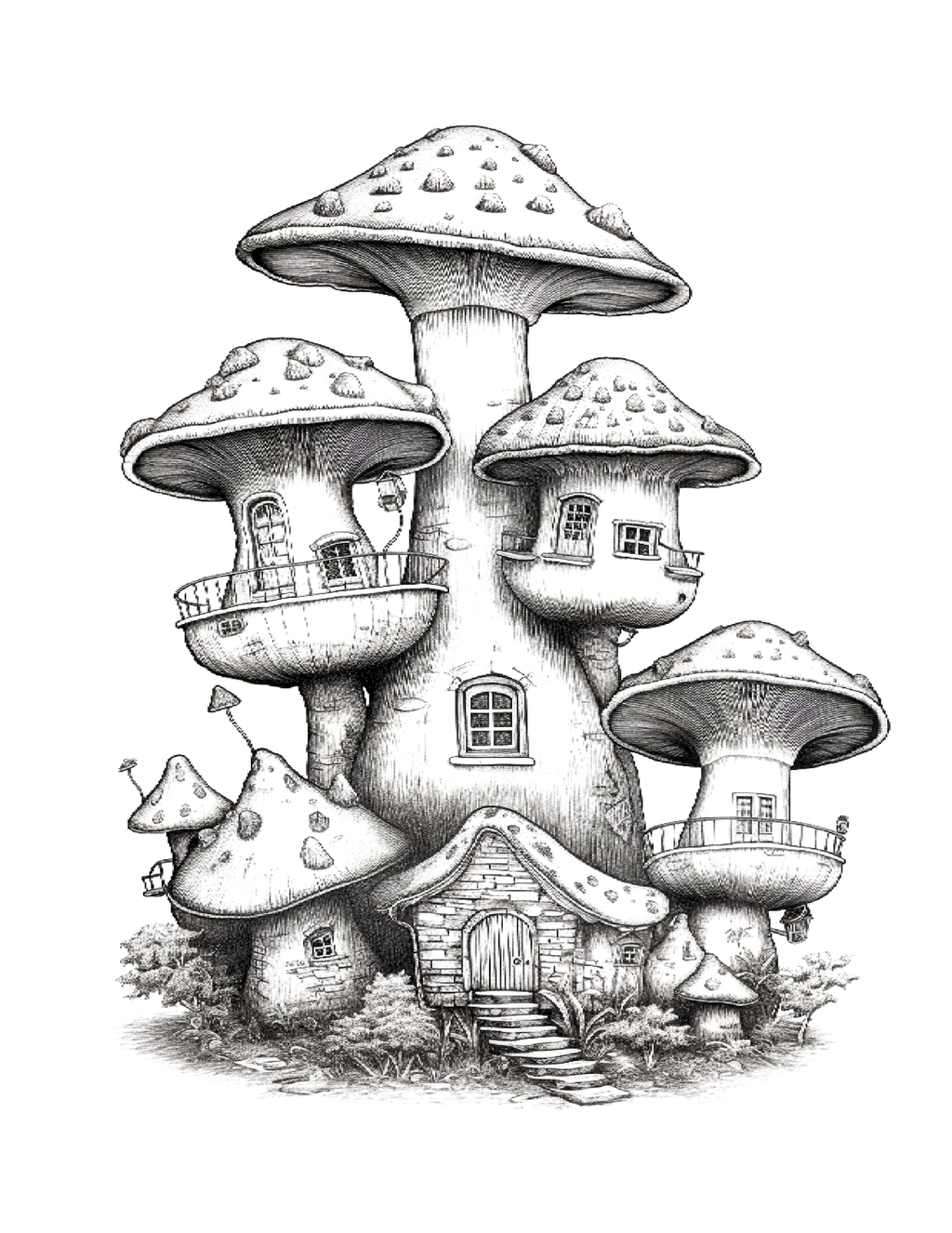 Secrets of the Forest Floor: Exploring Fairy Mushroom Houses.