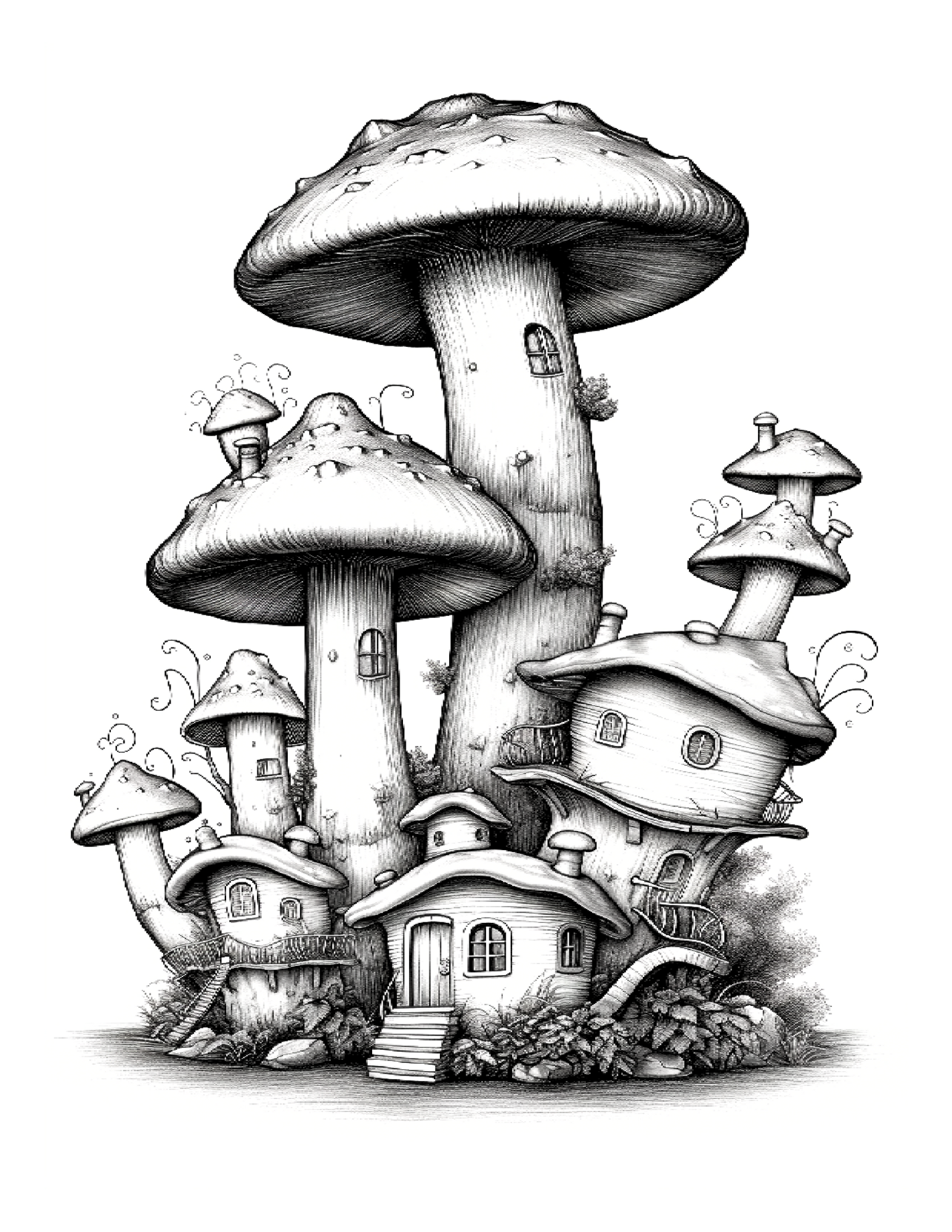 Secrets of the Forest Floor: Exploring Fairy Mushroom Houses.