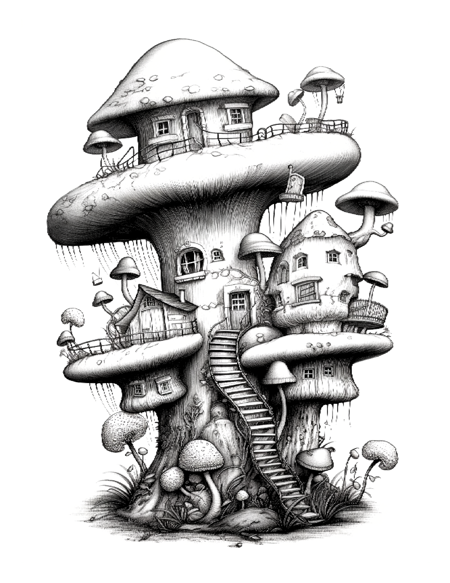 Secrets of the Forest Floor: Exploring Fairy Mushroom Houses.