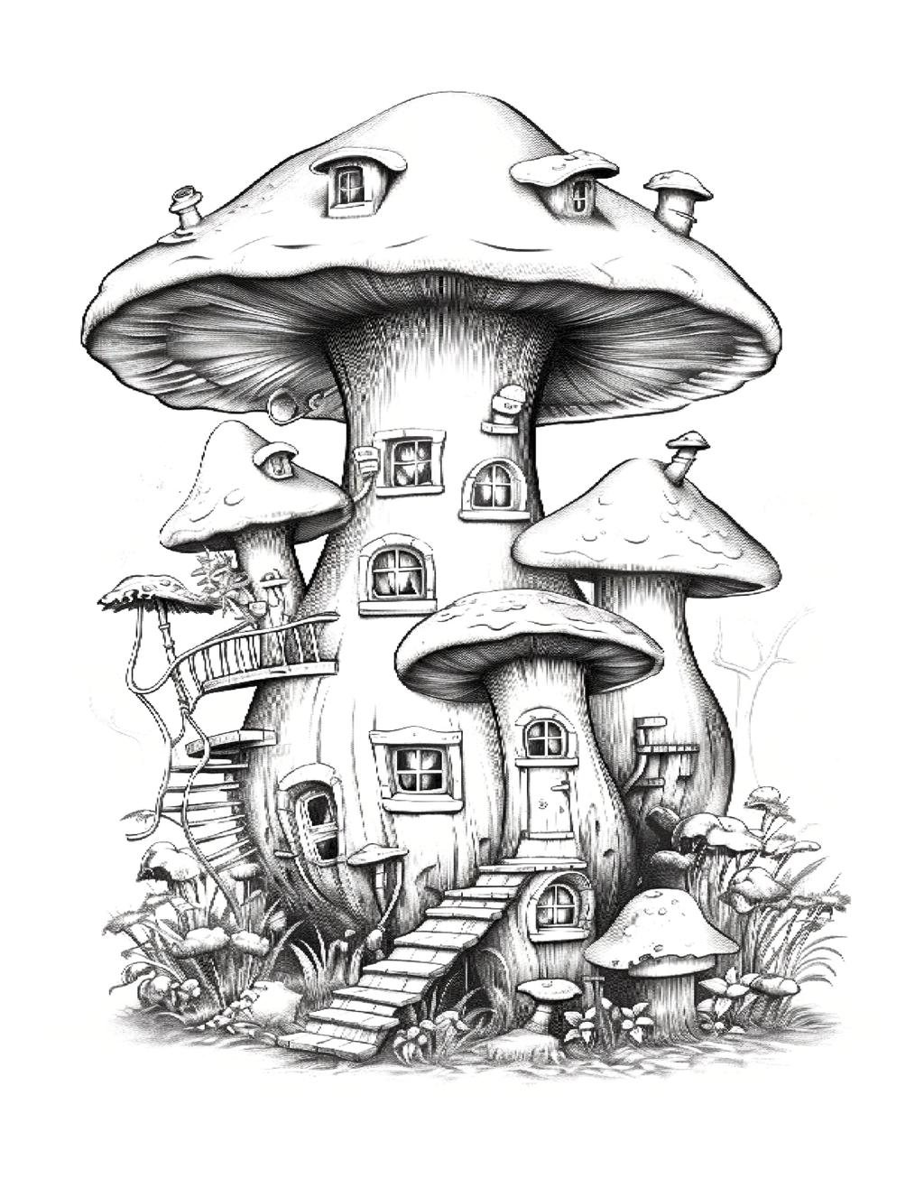 Secrets of the Forest Floor: Exploring Fairy Mushroom Houses.