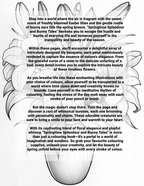 Page from a coloring book with floral design and text on a white background