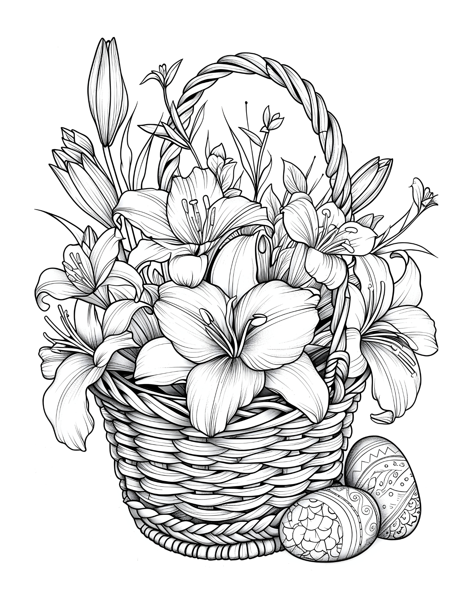 Springtime Splendour and Bunny Tales: Lily Bouquets and Bunny Baskets.
