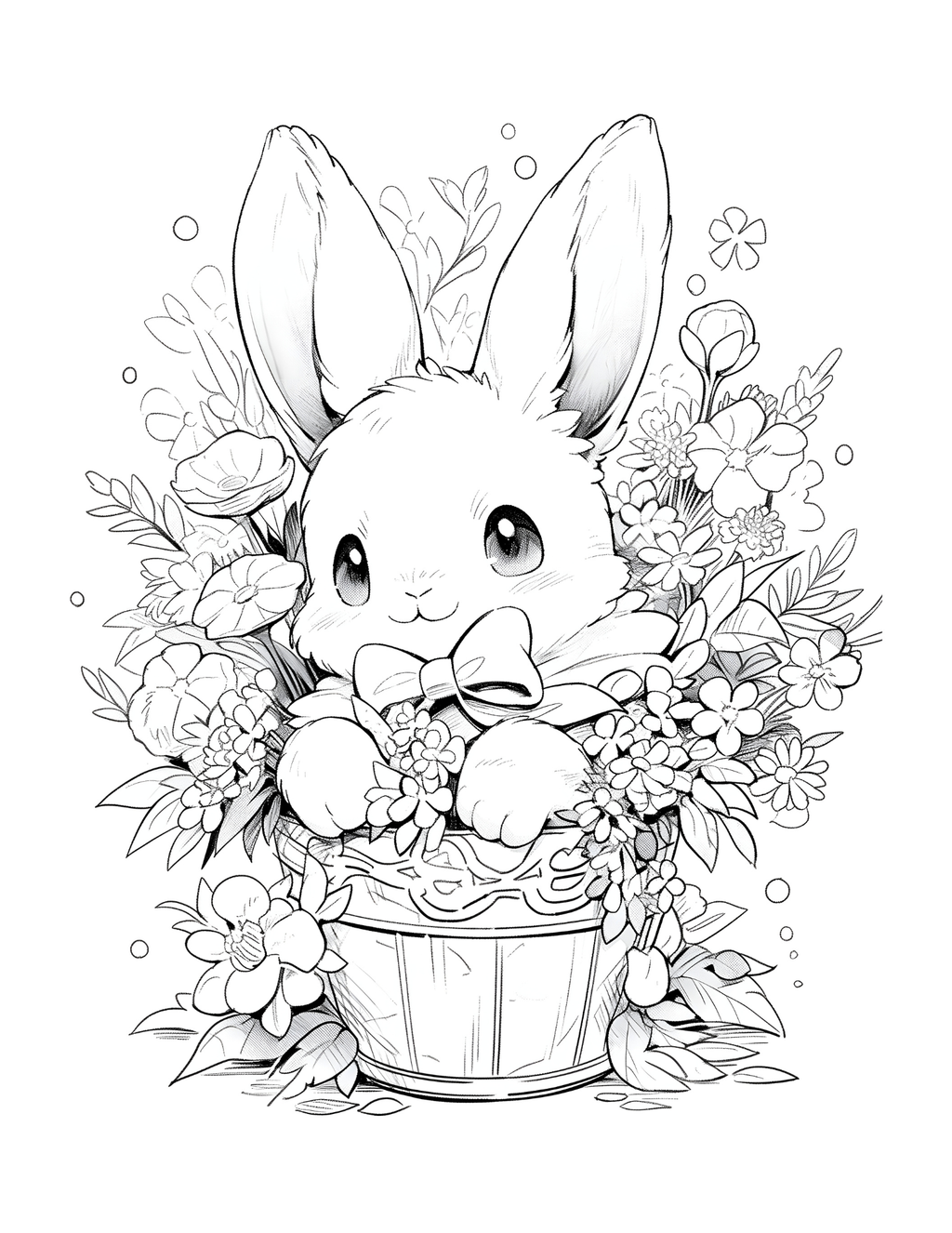 Springtime Splendour and Bunny Tales: Lily Bouquets and Bunny Baskets.