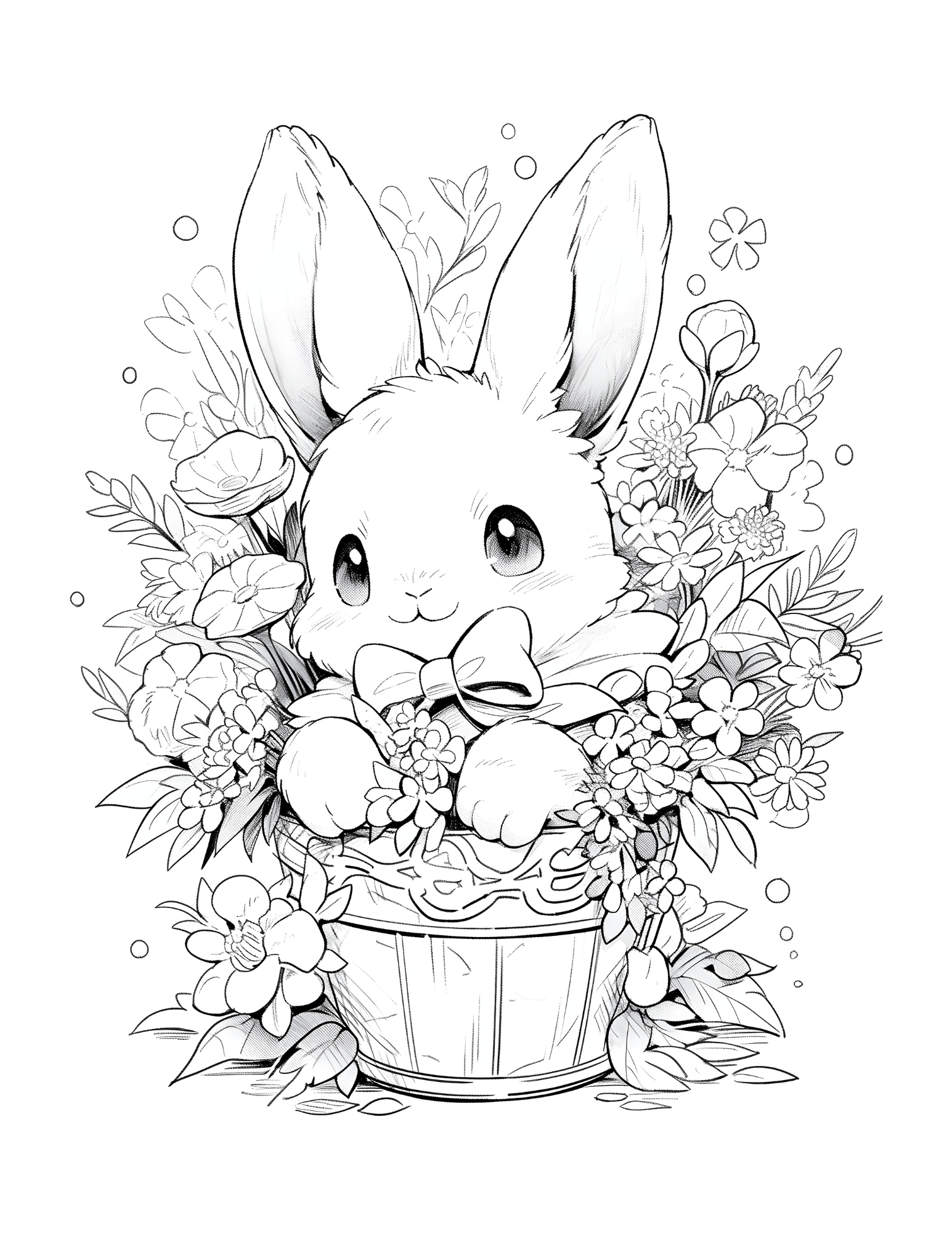 Springtime Splendour and Bunny Tales: Lily Bouquets and Bunny Baskets.
