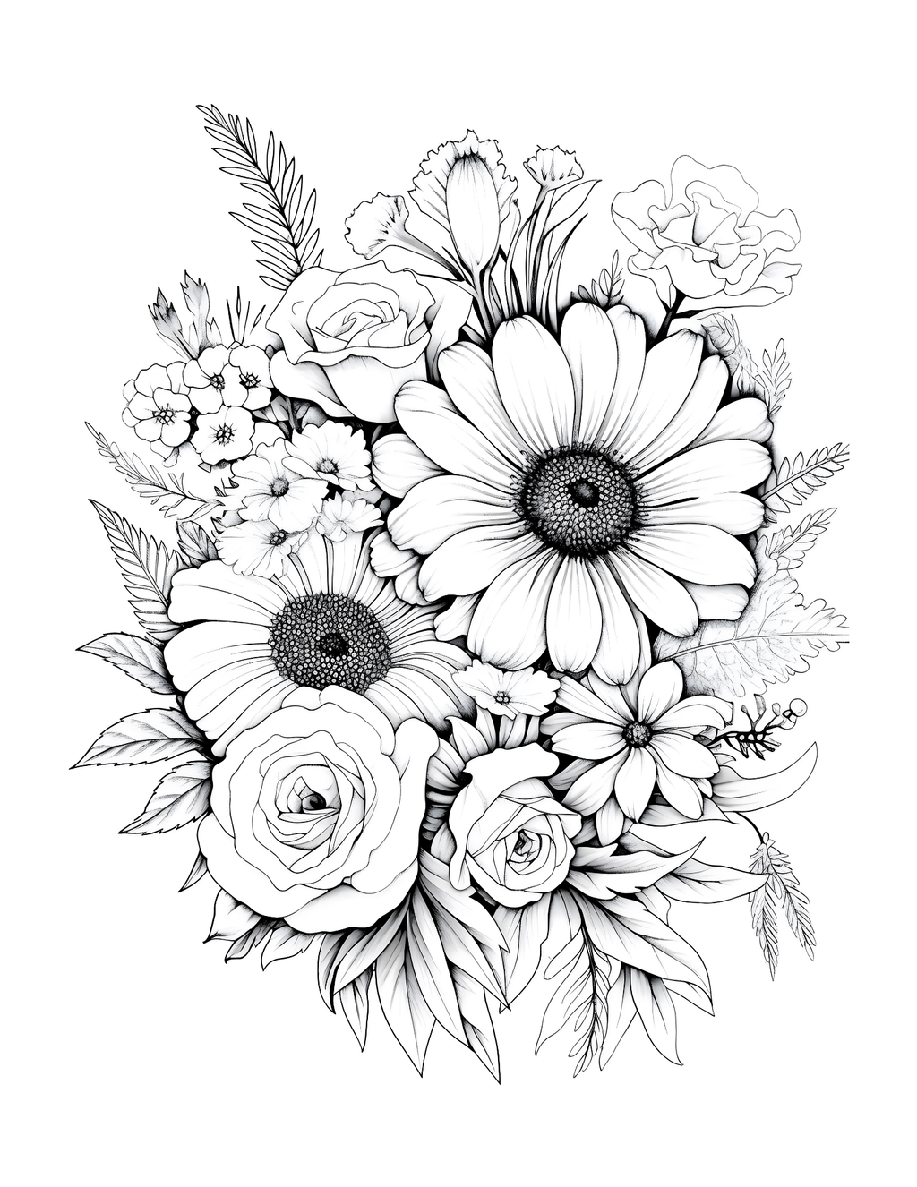 Springtime Splendour with Blooming Beauties: Colouring the Essence of Spring Flowers