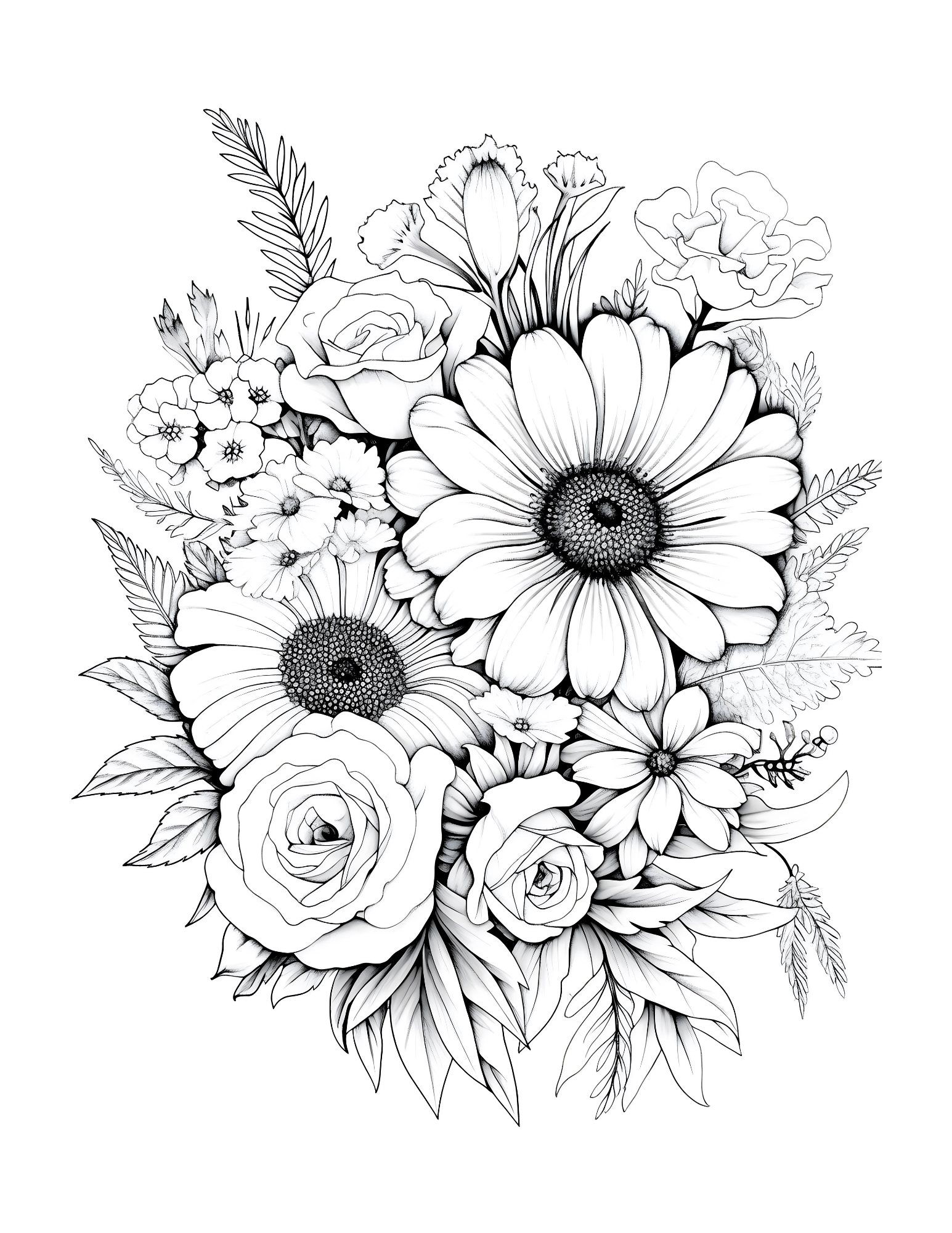 Springtime Splendour with Blooming Beauties: Colouring the Essence of Spring Flowers