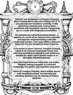 Steampunk-themed cover with text about 'Ironspire Crossing' coloring book